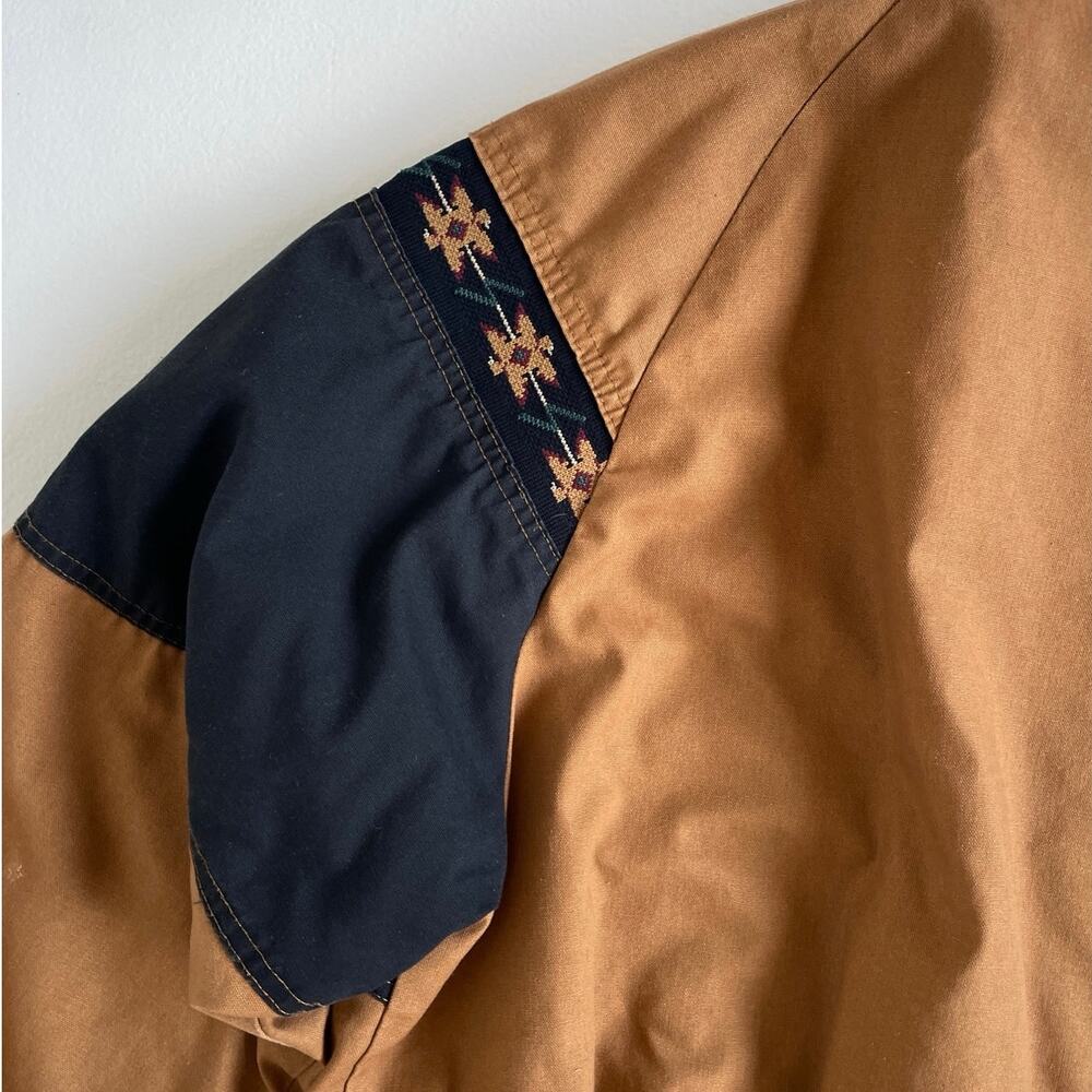 Vtg 90s Canyon Guide Outfitters Bomber Jacket / 2XL Blanket Lined Western Floral - Picture 10 of 11